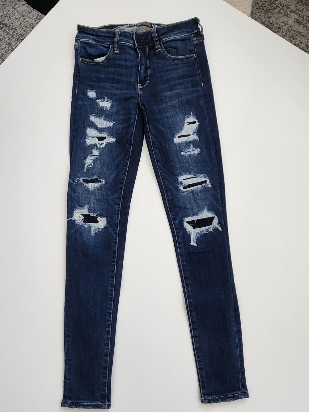 American Eagle Ne(x)t Level Stretch Distressed Skinny Jeans